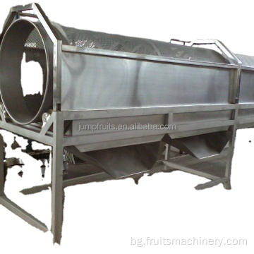 Индустриална машина за измиване и сушене на плодове и зеленчуци